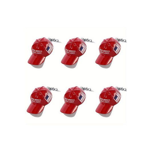 Buy 6PCS Trump Redcap Keychain Pendant Hanging Ornament Set Pro