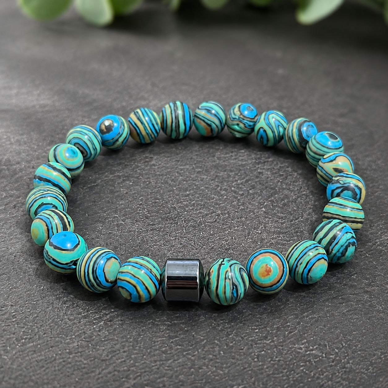 8mm Natural Stone Bracelet Handmade Round Beads