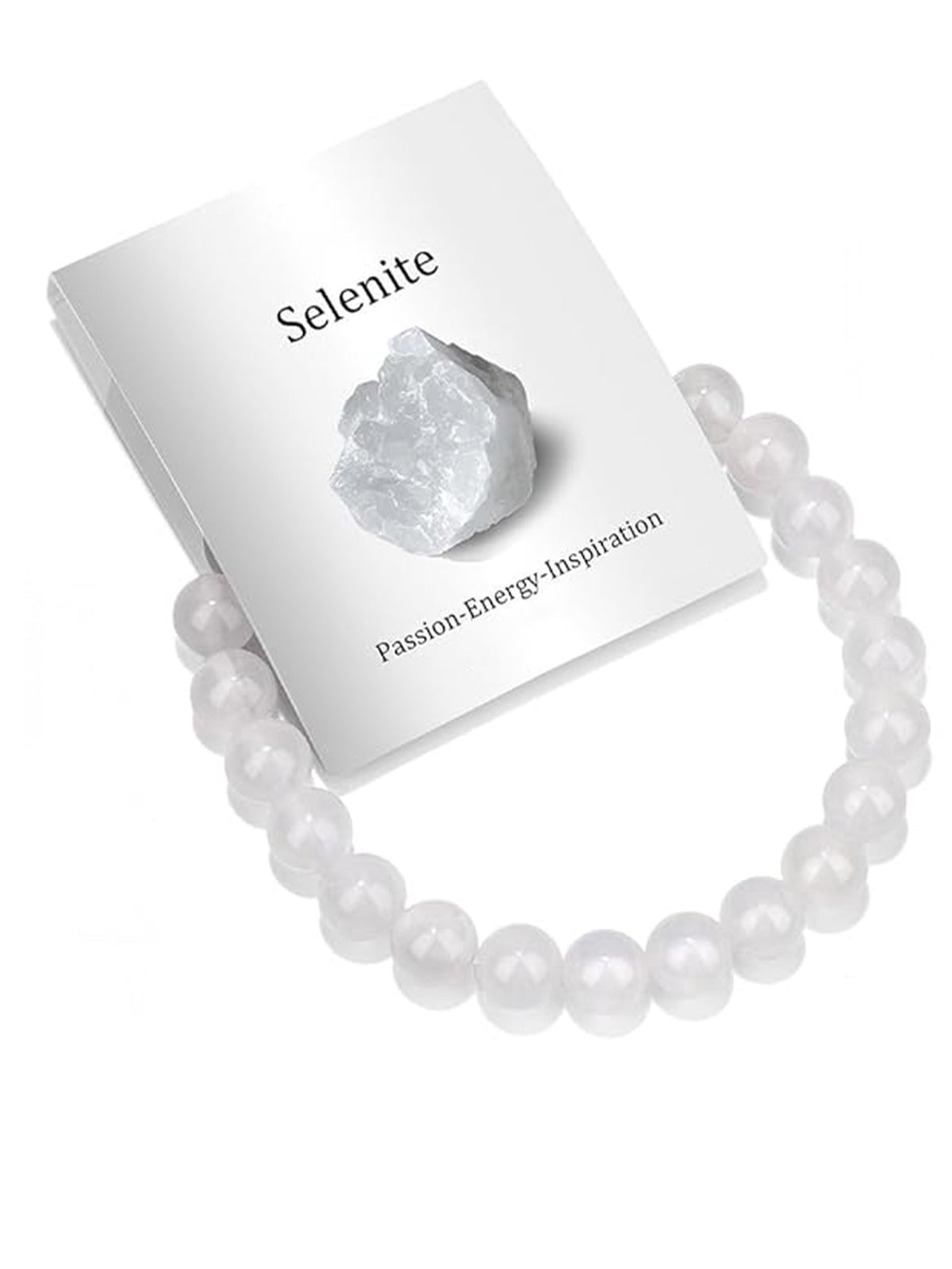 8mm Natural Stone Elastic Crystal Bracelet Set