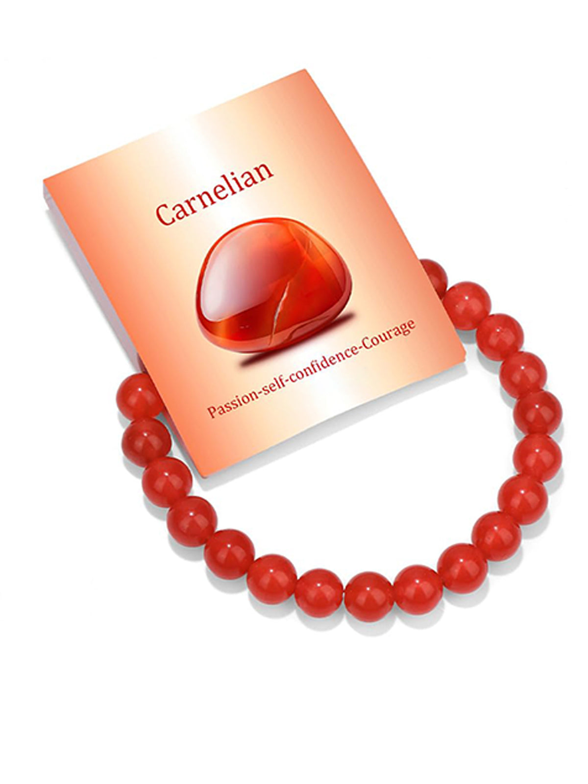 8mm Natural Stone Elastic Crystal Bracelet Set