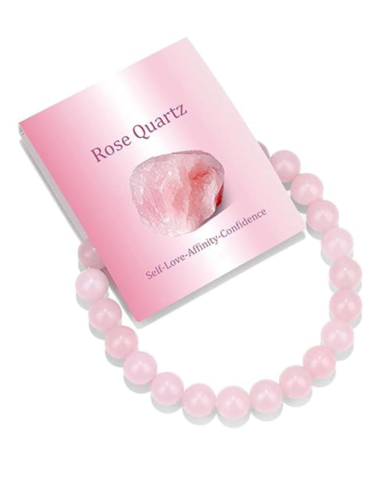 8mm Natural Stone Elastic Crystal Bracelet Set