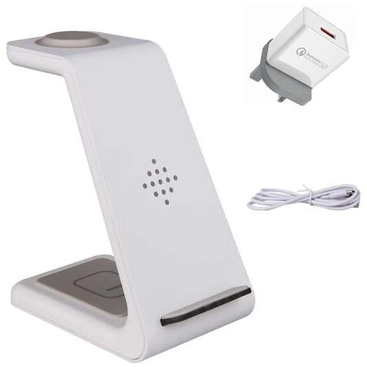 3 in 1 Fast Charging Station Wireless Charger Phone Stand