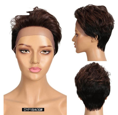 Front Lace Wig Real Hair – Natural Look with Soft Headgear Cap