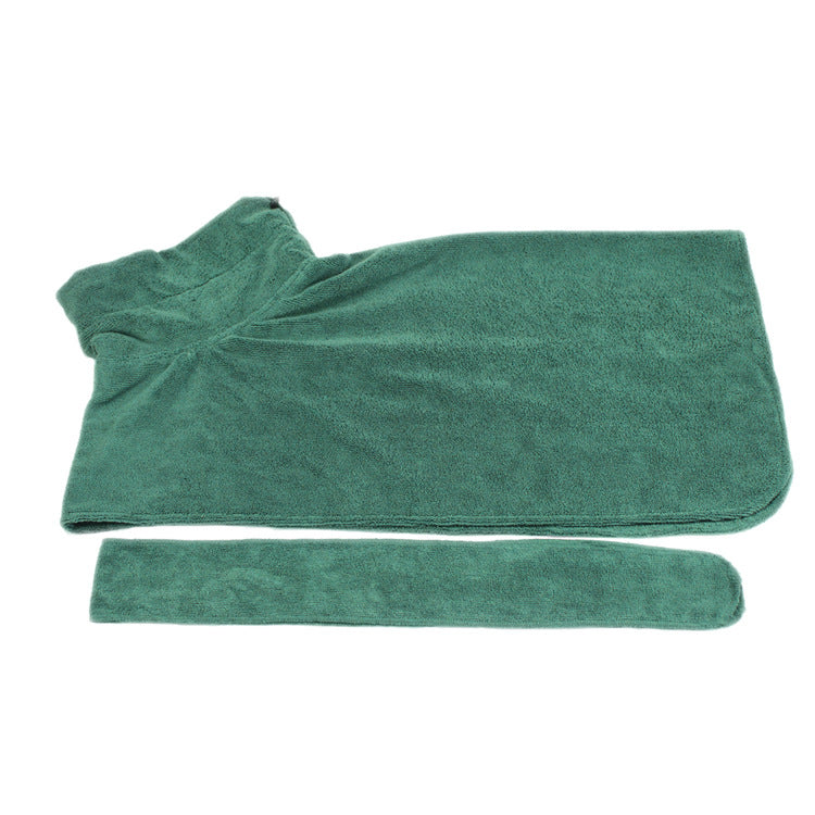 Buy Waist-Wrapped Microfiber Pet Bathrobe Super Absorbent Towel