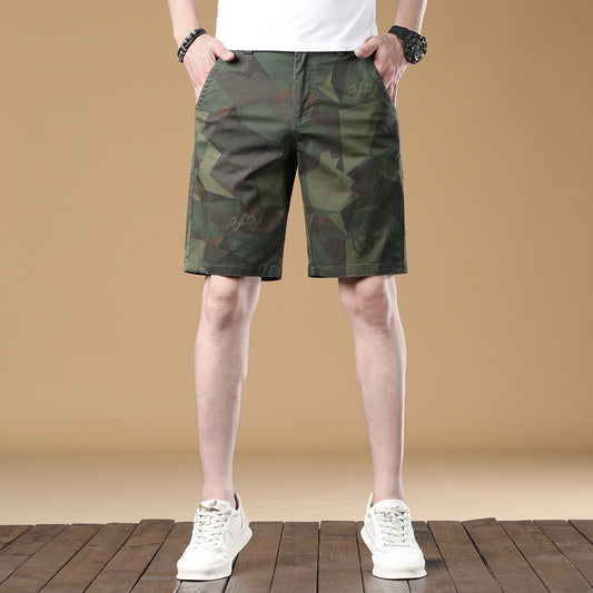 Stylish Camo Commuter Shorts For Men