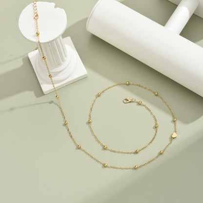 Buy Heart Shaped Bead Waist Chain Golden Alloy Summer Accessory
