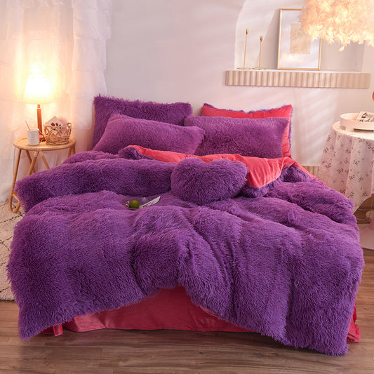 Buy Luxury Fleece Duvet Cover – Thick, Warm & Fluffy Bedding Set