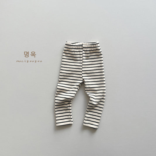 Children's Leggings Baby Striped Skinny Pants