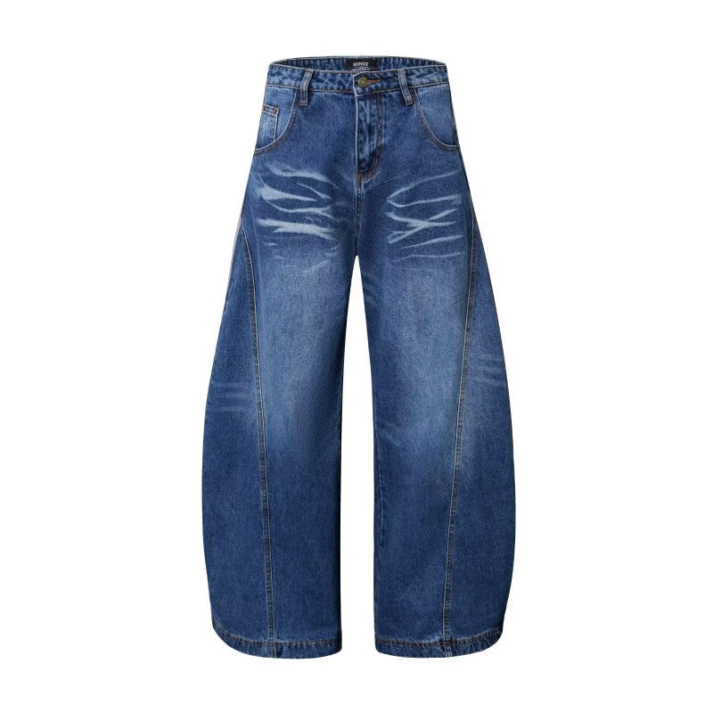 Buy Mens High-Street Relaxed Wide-Leg Pants Online