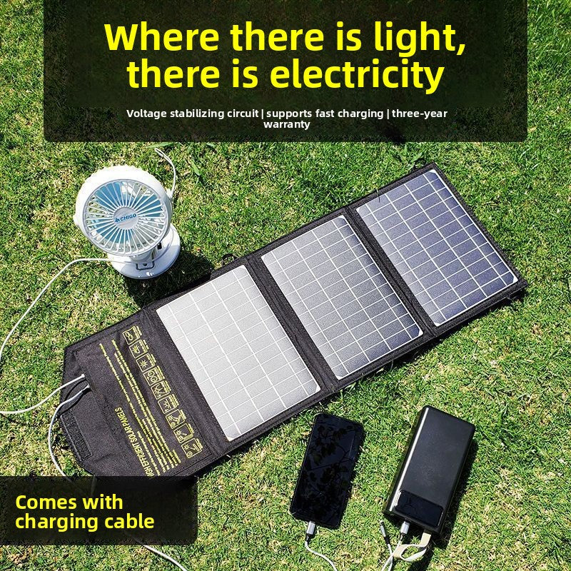 Monocrystalline Solar Charger Panel for Outdoor Fast Charging