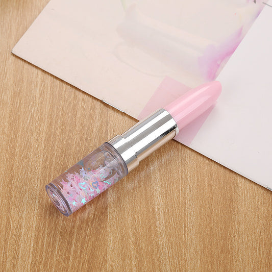 Creative Heart Red Flow Sand Signature Pen Cute Stationery