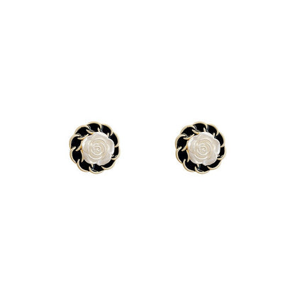 925 Sterling Silver Needle Pearl Earrings