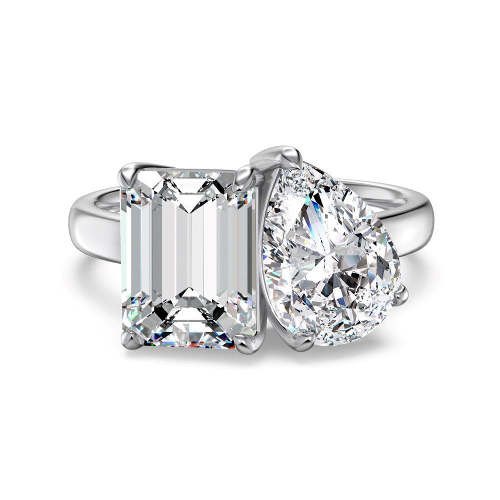 925 Sterling Silver Ring Necklace Earrings Set
