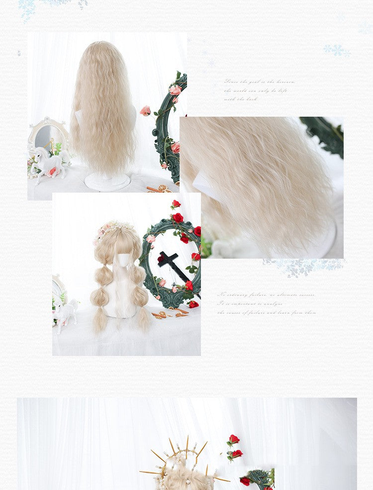 Long Curly Hair Wig for Women Small Curls Fashionable Look