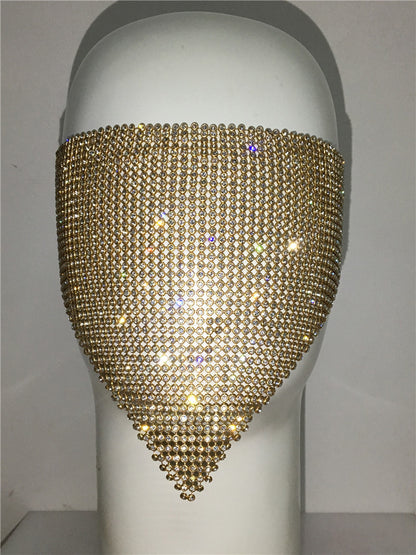 Buy Personality Trend Accessories Rhinestone Mask – Stylish Look