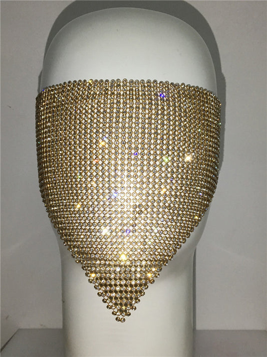 Buy Personality Trend Accessories Rhinestone Mask – Stylish Look