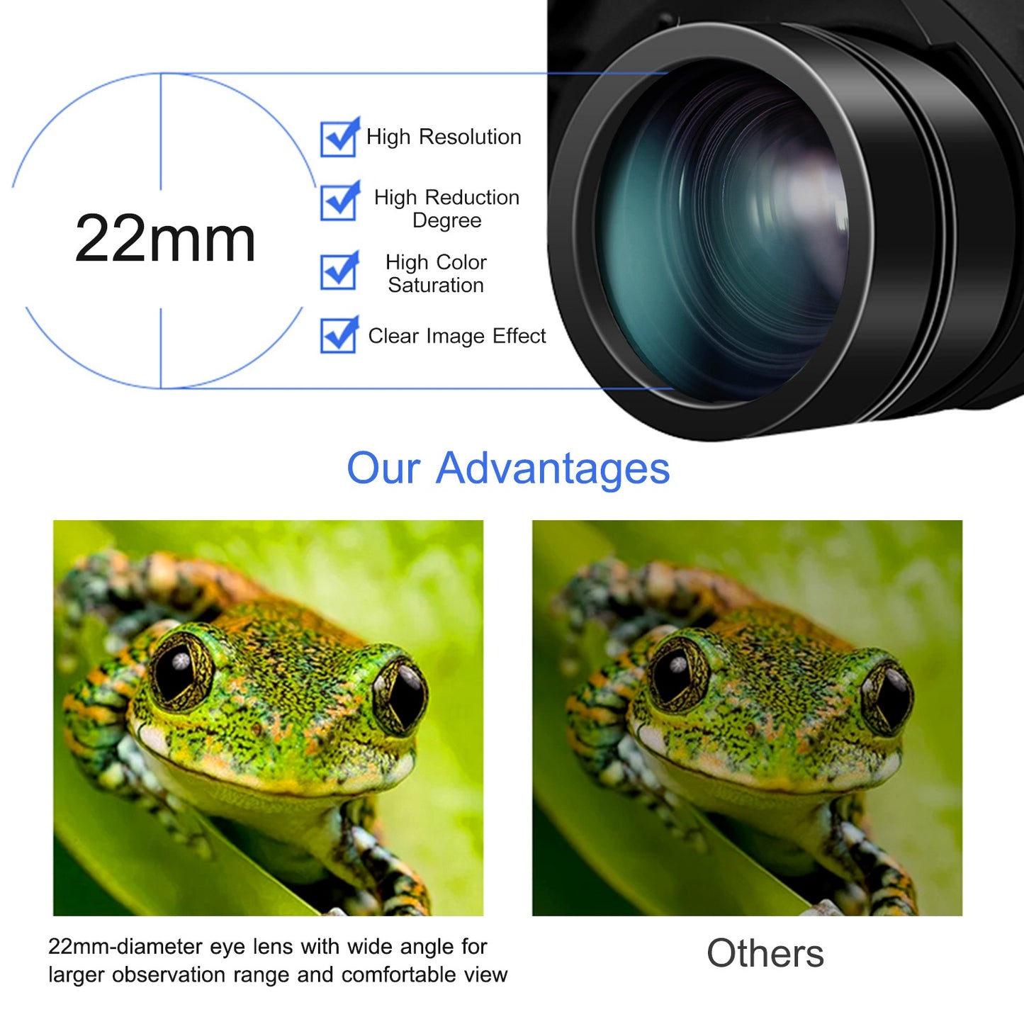 Portable Zoom Binoculars with FMC Lens – Low Light Night Vision for Bird Watching, Hunting, Sports Events