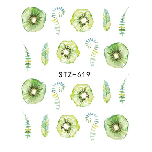 Buy Cute Butterfly Flower Nail Sticker Water Transfer Design.
