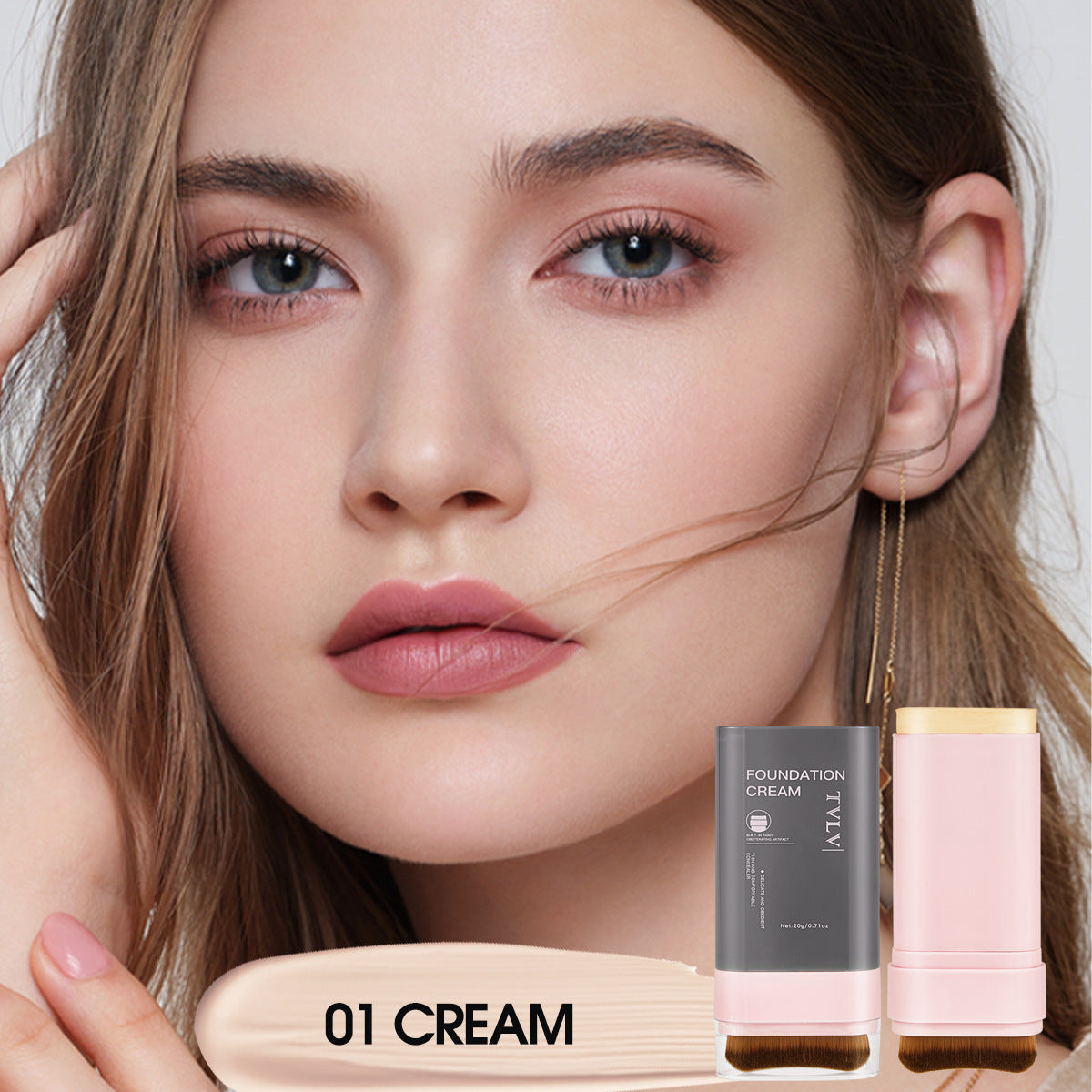 Concealer Foundation Stick Brush Head Waterproof Makeup Use