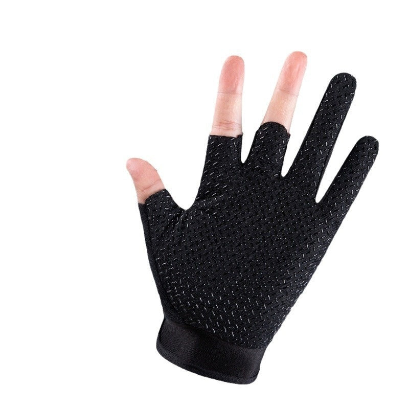 Cycling Lure Fishing Gloves Sun Protection Windproof