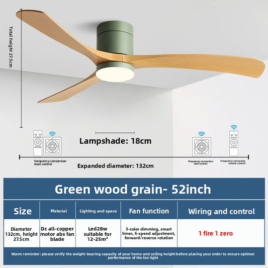 Modern Integrated Ceiling Fan Light and Quiet Performance