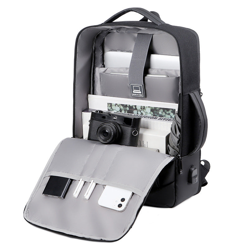 Buy Multi-functional Black Breathable Laptop Backpack Smart Carry
