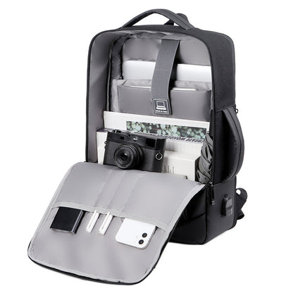 Buy Multi-functional Black Breathable Laptop Backpack Smart Carry