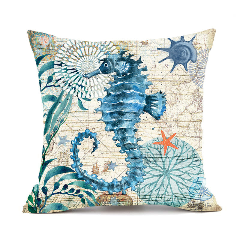 Sea Turtle Printed Cushion Covers  Stylish Throw Pillow Cases