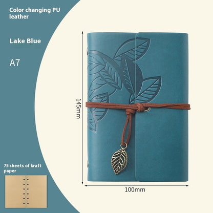 Creative Vintage Leaves Travel Diary Notebook Stationery