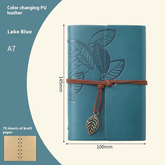 Creative Vintage Leaves Travel Diary Notebook Stationery