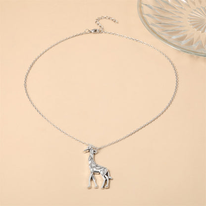 Buy European American Style Giraffe Pendant Alloy Necklace Gift