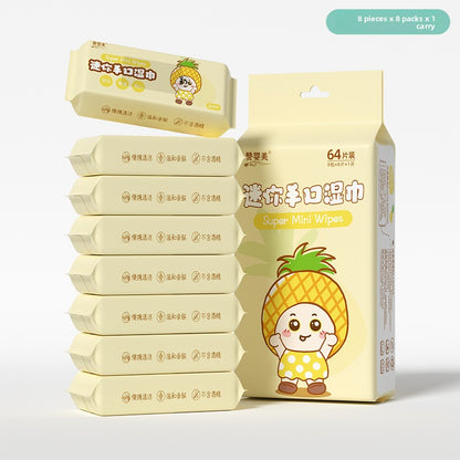 Mini Baby Wet Wipes Gentle Care for Travel Cleaning Use US