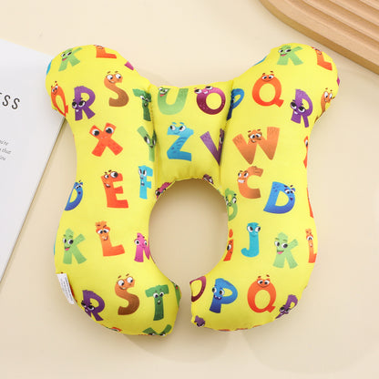 Cartoon Children U-Shaped Travel Pillow Cute Neck Support