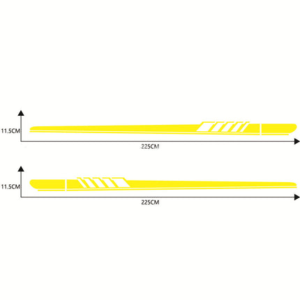 High-Quality Side Skirt Stripe Car Sticker for Custom Vehicles