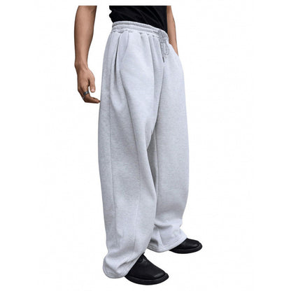 Buy Men’s Drawstring Waist Wide-Leg Loose Pants for Comfort