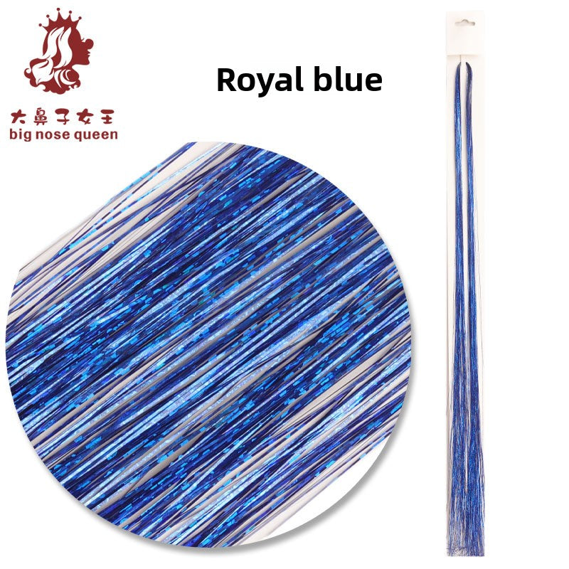 95cm Colorful Laser Hair Patch for Braiding and Styling