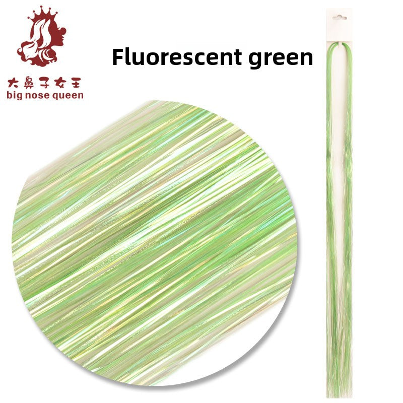 95cm Colorful Laser Hair Patch for Braiding and Styling