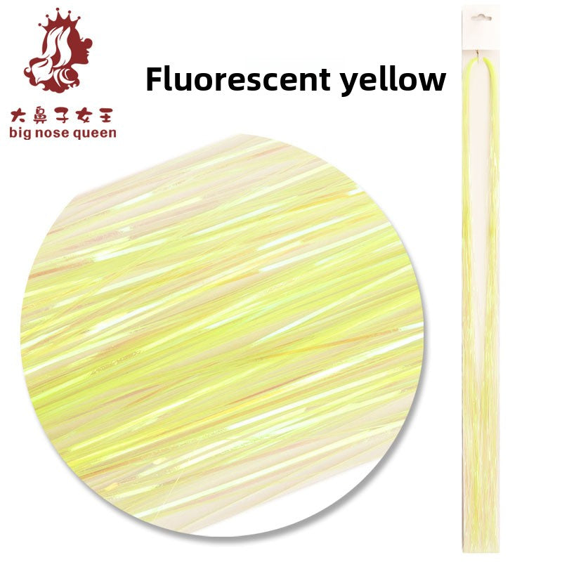 95cm Colorful Laser Hair Patch for Braiding and Styling