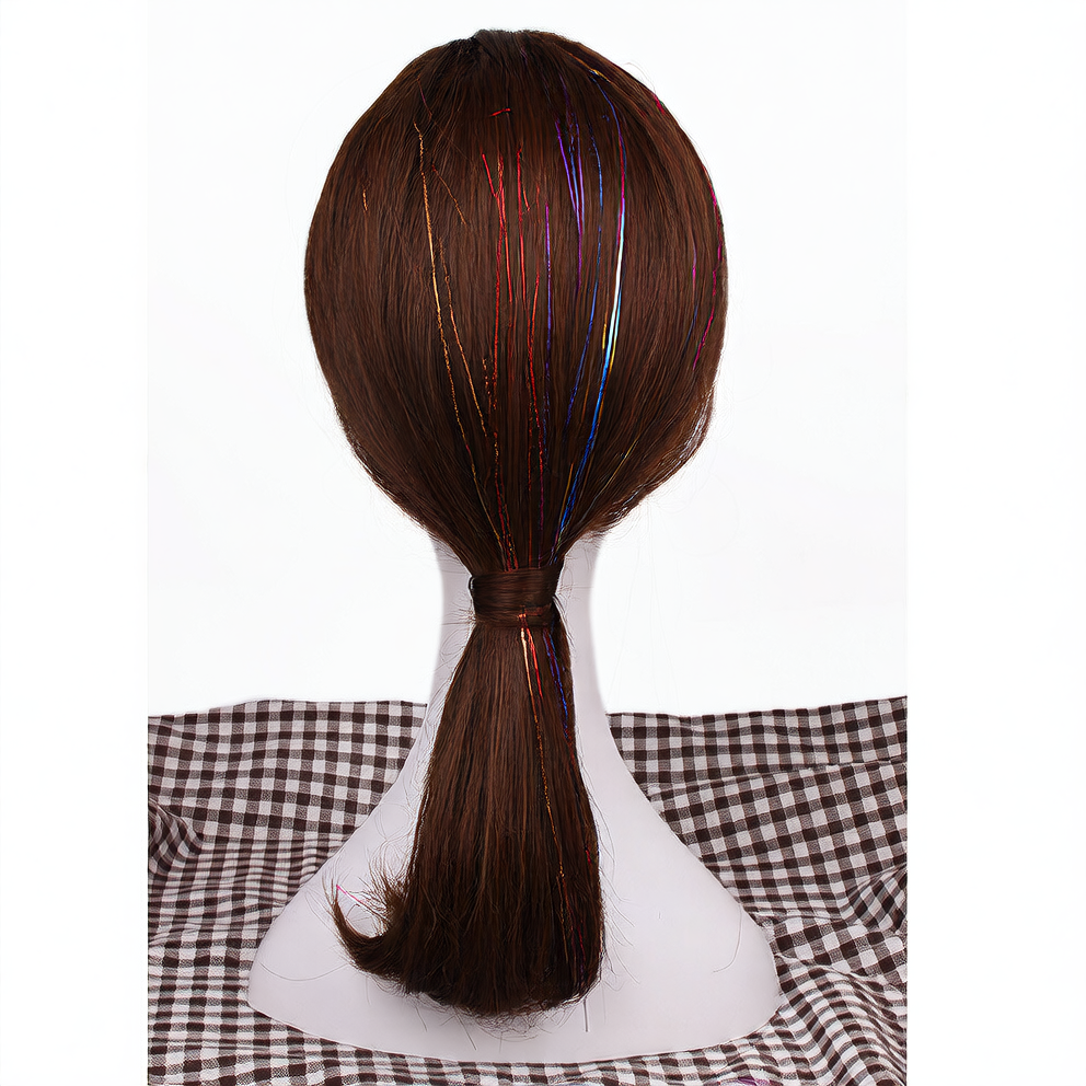 95cm Colorful Laser Hair Patch for Braiding and Styling
