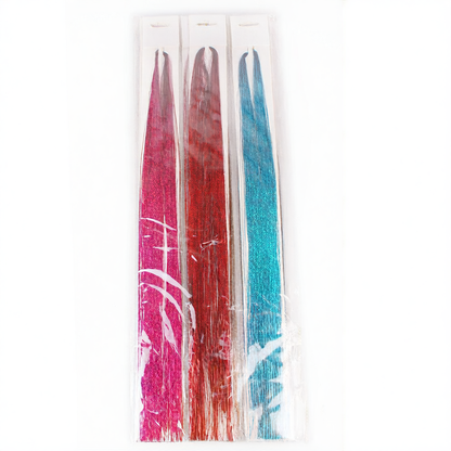 95cm Colorful Laser Hair Patch for Braiding and Styling