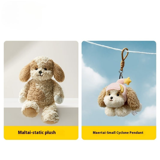 Cute West Highland Puppy Schnauzer Doll Bag Keychain Pendant
