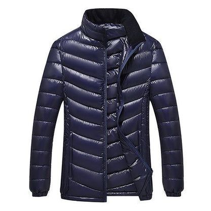 Men’s Plus-Size Mid-Length Down Jacket  Warm & Comfortable