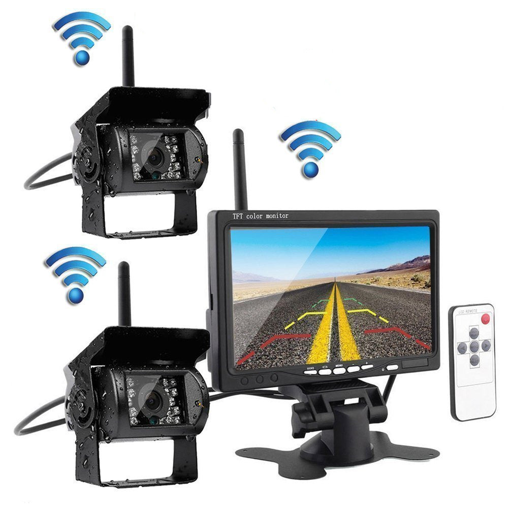 Forklift and Harvester Wireless 7-Inch Reversing Camera Display
