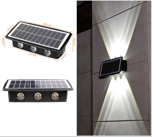 Buy Solar Outdoor Light with 18650 Battery & Color LED Mode