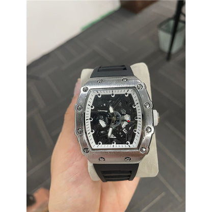 Cylindrical Men’s Watch with Luminous Quartz Movement for Men