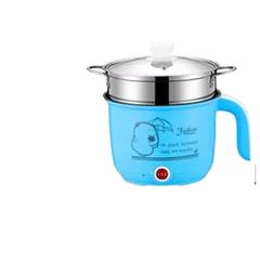 1.8L non-stick pan blue + steamer