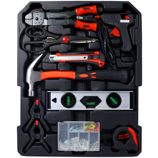  969-Piece Men’s Home Repair Tool Set with 4-Drawer Tool Box 
global-swanky 3