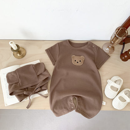 Short Sleeve Baby Romper – Soft Comfortable Outerwear Set