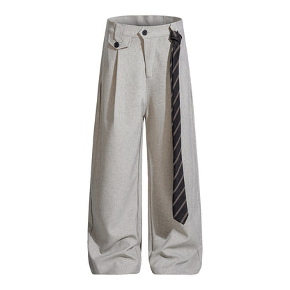 Old-Money-Style Relaxed Wide-Leg Linen Casual Dress Pants