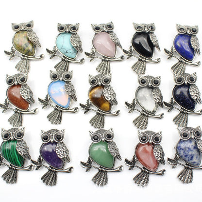 Buy DIY Alloy Owl Brooch with Crystals Stylish Pin Online